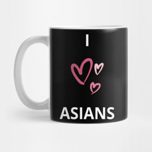 I heart asians - i love asians design Mug